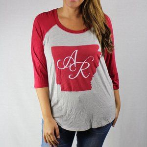 WOMEN'S PLUS "ARKANSAS" RAGLAN SHIRT Regular price